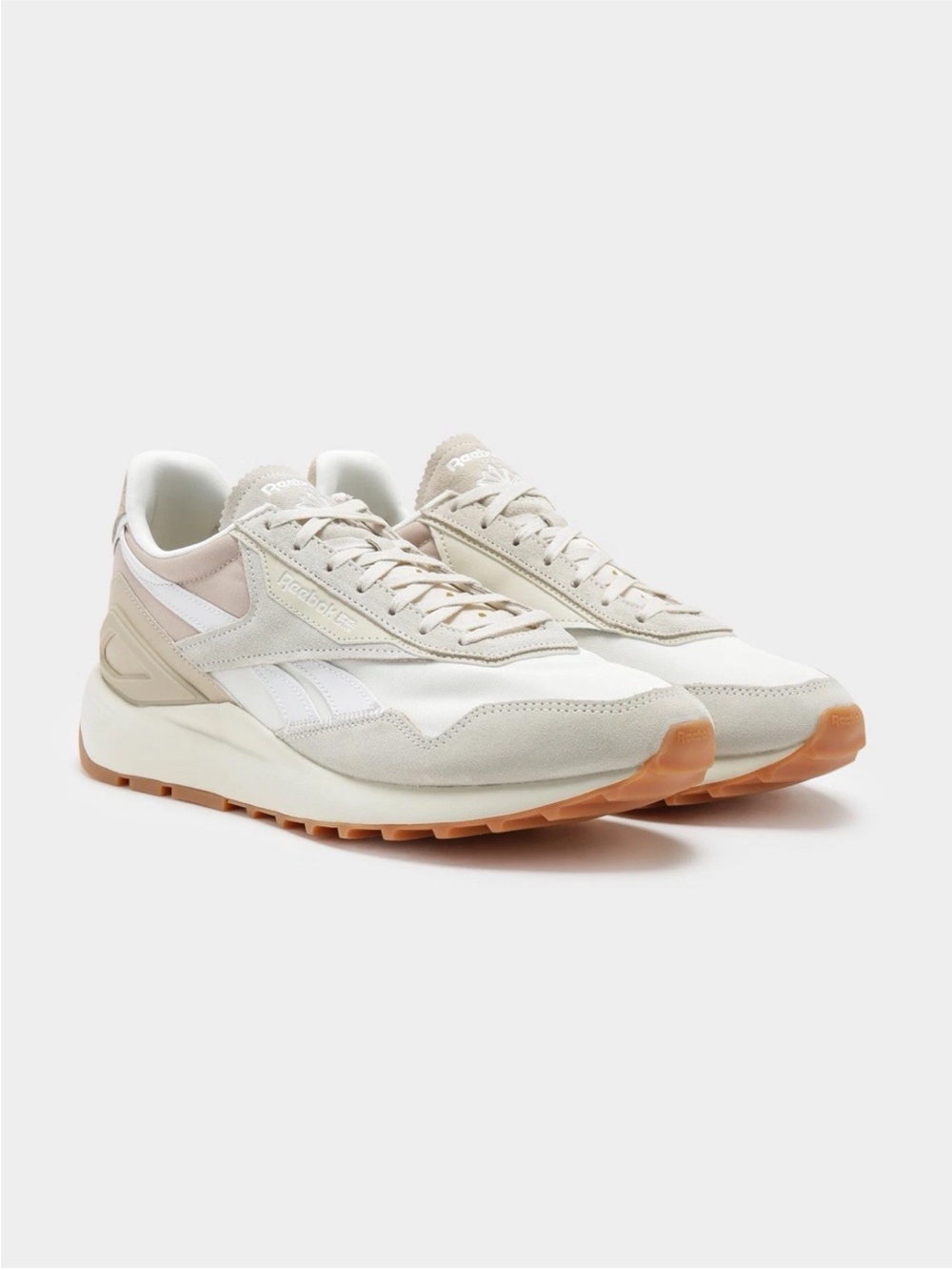 Reebok Men's Classic Neutral Beige Running Sneakers Size 9.5 Men’s / 11 Women’s
